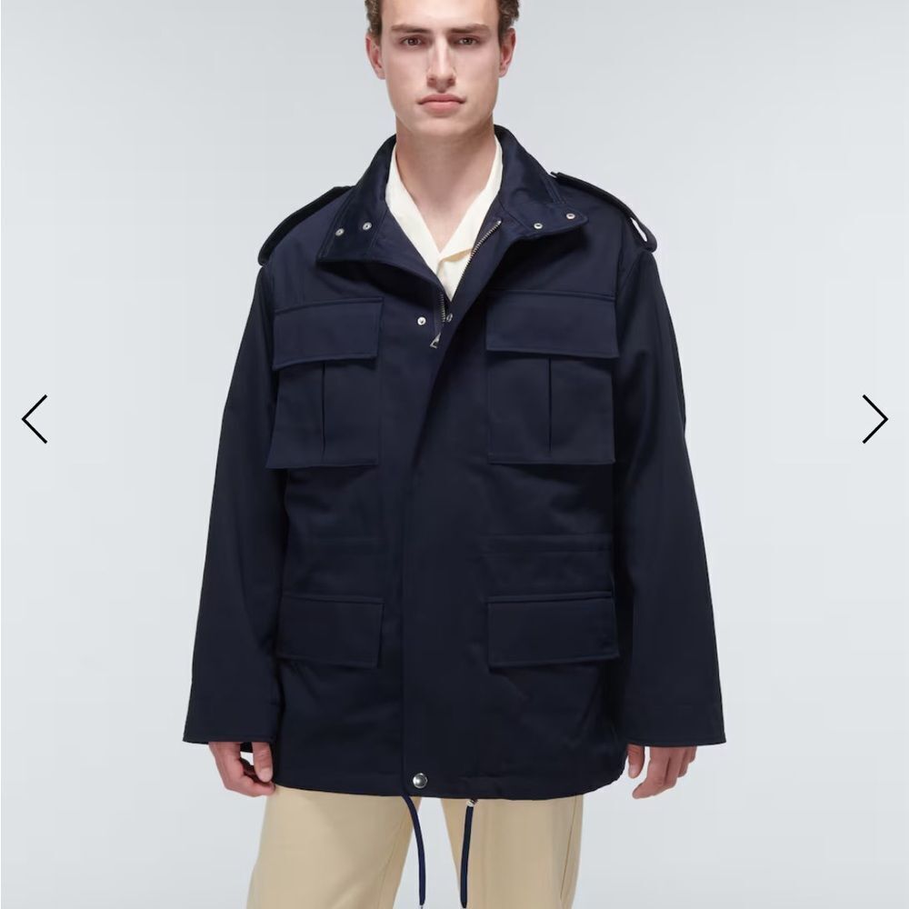 AMI Alexandre‎ Mattiussi Blue Parka Men’s Size S - Picture 4 of 10